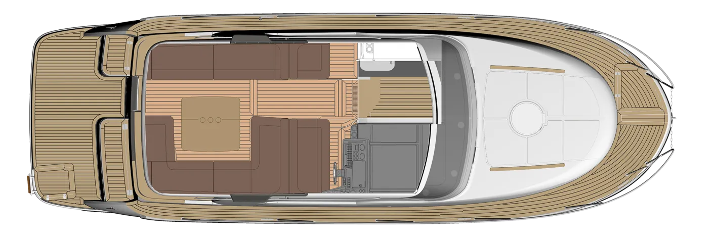 MAREX 310 Sun Cruiser 2026 layout drawing 3