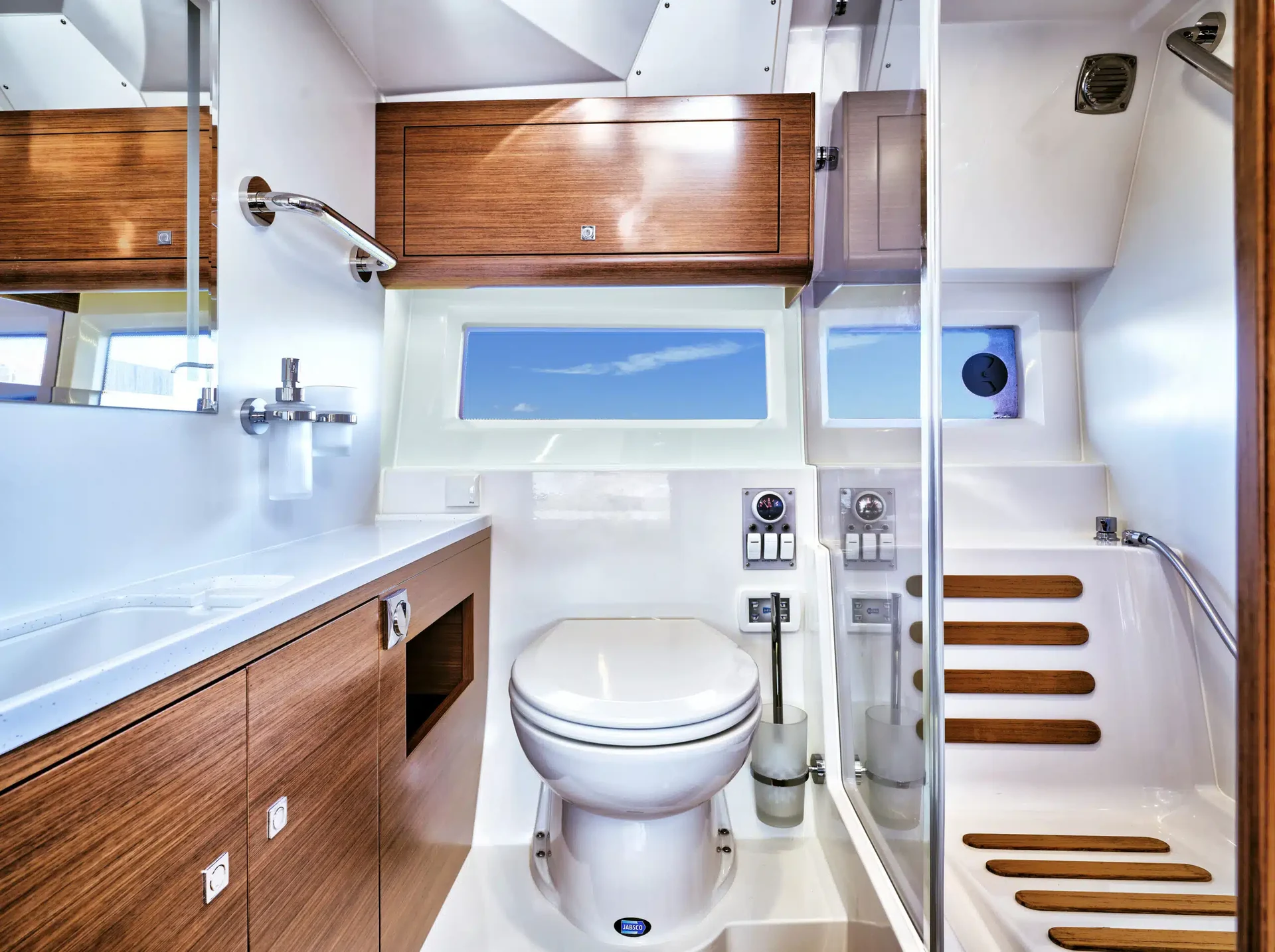 Separate shower bathroom